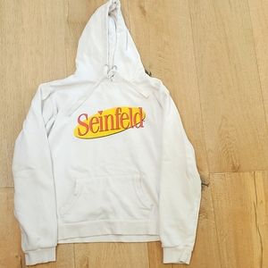 Seinfeld white Hoodie/Sweatshirt Women's  large or men's small/medium.